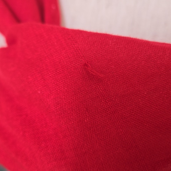 Vixen By Micheline Pitt Ghostbusters Collection Red Cotton Scarf, NWT - Picture 5 of 7